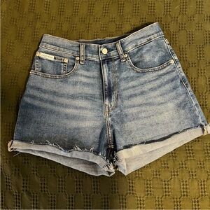 Calvin Klein Midi Short 29 Waist Denim Jean Blue shorts